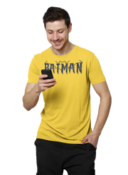 Comfortable Men Regular Fit Tshirt in Yellow - 180 GSM | Fullmoon Styles