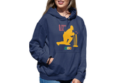 Comfortable Women Regular Fit Hoodie in Navy Blue - 320 GSM | Fullmoon Styles