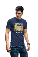 Comfortable Men Regular Fit Tshirt in Navy Blue - 180 GSM | Fullmoon Styles