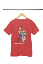 Red Regular Fit Tshirt - Woody And Buzz Friends Forever Women Regular Fit Tshirt 180 Design | Women Fashion