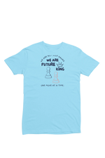 Women Regular Fit Tshirt - We Are Future Kings Women Regular Fit Tshirt 180 Sky Blue | Fullmoon Styles