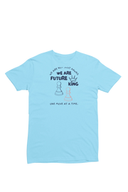 Women Regular Fit Tshirt - We Are Future Kings Women Regular Fit Tshirt 180 Sky Blue | Fullmoon Styles