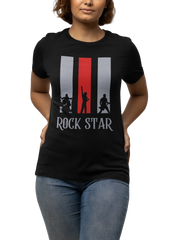 Comfortable Women Regular Fit Tshirt in Black - 180 GSM | Fullmoon Styles