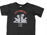 Kids Regular Fit Tshirt - Good Day To Read Kids Regular Fit Tshirt 180 Black | Fullmoon Styles