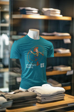 Teal Blue Oversized - Woody Cowboy Mode On Men Oversized 240 Design | Men Fashion