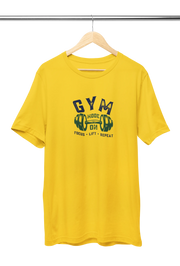 Yellow Regular Fit Tshirt - Gym Mode On Women Regular Fit Tshirt 180 Design | Women Fashion