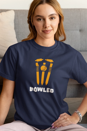 Comfortable Women Regular Fit Tshirt in Navy Blue - 180 GSM | Fullmoon Styles