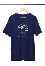 Men Regular Fit Tshirt - We Are Future Kings Men Regular Fit Tshirt 180 Navy Blue | Fullmoon Styles
