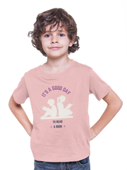 Comfortable Kids Regular Fit Tshirt in Baby Pink - 180 GSM | Fullmoon Styles