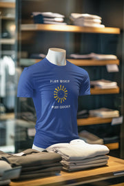 Royal Blue Regular Fit Tshirt - Chess Plan Wisely Men Regular Fit Tshirt 180 Design | Men Fashion