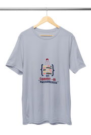 Premium Gray Regular Fit Tshirt for Men - 180 GSM Cotton | Fullmoon Styles