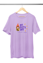 No Days Off Women Regular Fit Tshirt 180 Lavender Regular Fit Tshirt - Premium Cotton Women Wear
