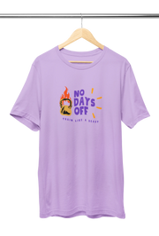 Premium Lavender Regular Fit Tshirt for Men - 180 GSM Cotton | Fullmoon Styles