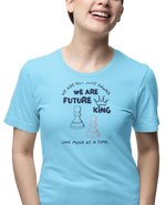 We Are Future Kings Women Regular Fit Tshirt 180 Sky Blue Regular Fit Tshirt - Premium Cotton Women Wear