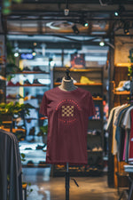 Premium Maroon Regular Fit Tshirt for Women - 180 GSM Cotton | Fullmoon Styles