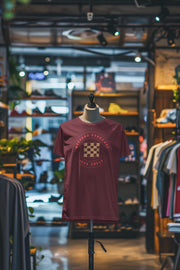 Premium Maroon Regular Fit Tshirt for Women - 180 GSM Cotton | Fullmoon Styles