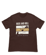Men Oversized - Rock N Roll With Music Men Oversized 210 Brown | Fullmoon Styles