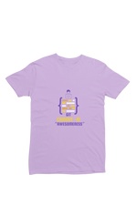 Comfortable Men Regular Fit Tshirt in Lavender - 180 GSM | Fullmoon Styles