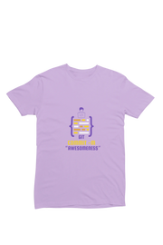 Comfortable Men Regular Fit Tshirt in Lavender - 180 GSM | Fullmoon Styles