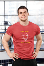 Comfortable Men Regular Fit Tshirt in Red - 180 GSM | Fullmoon Styles