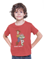 Premium Red Regular Fit Tshirt for Kids - 180 GSM Cotton | Fullmoon Styles
