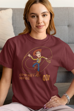 Comfortable Women Regular Fit Tshirt in Maroon - 180 GSM | Fullmoon Styles