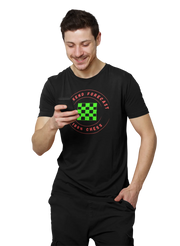 Chess Forecast Men Regular Fit Tshirt 180 Black Regular Fit Tshirt - Premium Cotton Men Wear