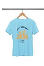 Comfortable Men Regular Fit Tshirt in Sky Blue - 180 GSM | Fullmoon Styles