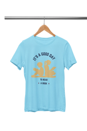 Comfortable Men Regular Fit Tshirt in Sky Blue - 180 GSM | Fullmoon Styles