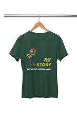 Premium Bottle Green Regular Fit Tshirt for Men - 180 GSM Cotton | Fullmoon Styles