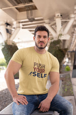 Comfortable Men Regular Fit Tshirt in Beige - 180 GSM | Fullmoon Styles