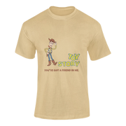 Men Regular Fit Tshirt - Toy Story Woody Men Regular Fit Tshirt 180 Beige | Fullmoon Styles