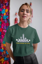 Comfortable Women Regular Fit Tshirt in Bottle Green - 180 GSM | Fullmoon Styles