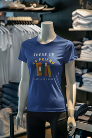 Royal Blue Regular Fit Tshirt - As Loyal As Book Women Regular Fit Tshirt 180 Design | Women Fashion