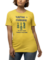Yellow Regular Fit Tshirt - Waiting For Command Women Regular Fit Tshirt 180 Design | Women Fashion