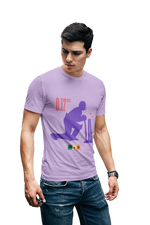 0 12 Msd Stumping Men Regular Fit Tshirt 180 Lavender Regular Fit Tshirt - Premium Cotton Men Wear