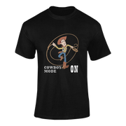 Men Oversized - Woody Cowboy Mode On Men Oversized 240 Black | Fullmoon Styles