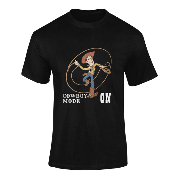 Men Oversized - Woody Cowboy Mode On Men Oversized 240 Black | Fullmoon Styles