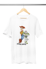 Women Oversized - Woody And Buzz Friends Forever Women Oversized 210 White | Fullmoon Styles