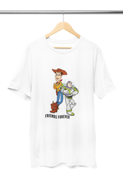 Women Oversized - Woody And Buzz Friends Forever Women Oversized 210 White | Fullmoon Styles