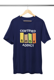 Premium Navy Blue Regular Fit Tshirt for Men - 180 GSM Cotton | Fullmoon Styles