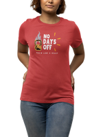 Comfortable Women Regular Fit Tshirt in Red - 180 GSM | Fullmoon Styles