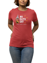 Comfortable Women Regular Fit Tshirt in Red - 180 GSM | Fullmoon Styles