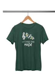 Premium Bottle Green Regular Fit Tshirt for Women - 180 GSM Cotton | Fullmoon Styles