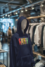 Navy Blue Regular Fit Hoodie - Chess Women Regular Fit Hoodie 320 Design | Women Fashion