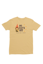 Women Regular Fit Tshirt - No Days Off Women Regular Fit Tshirt 180 Beige | Fullmoon Styles