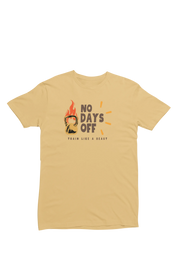 Women Regular Fit Tshirt - No Days Off Women Regular Fit Tshirt 180 Beige | Fullmoon Styles