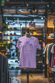 Lavender Regular Fit Tshirt - We Are Future Kings Women Regular Fit Tshirt 180 Design | Women Fashion