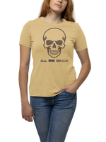 The Terminator I Will Be Back Women Regular Fit Tshirt 180 Beige Regular Fit Tshirt - Premium Cotton Women Wear