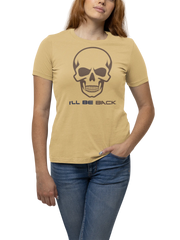 The Terminator I Will Be Back Women Regular Fit Tshirt 180 Beige Regular Fit Tshirt - Premium Cotton Women Wear